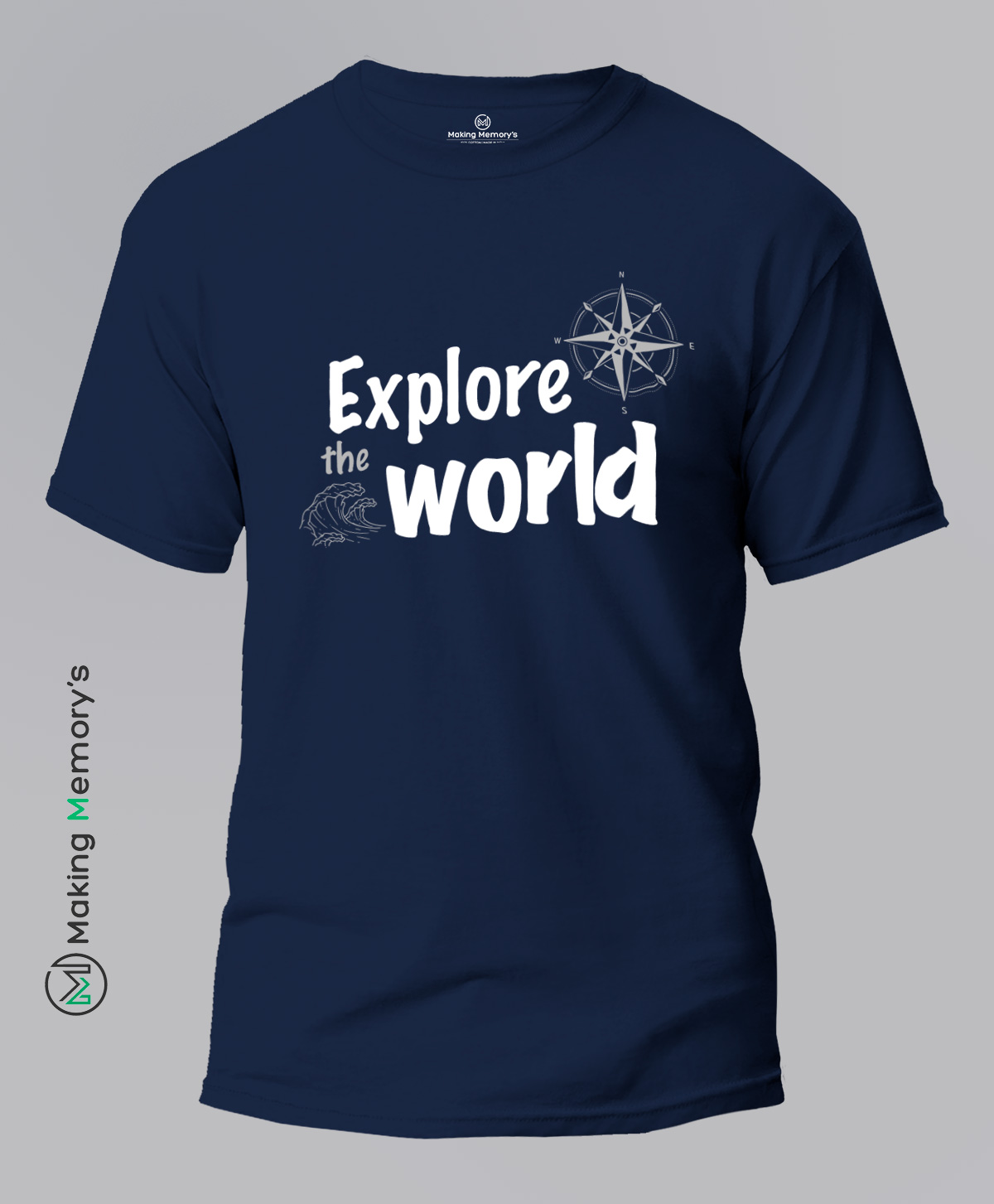 Explore-The-World-Blue-T-Shirt