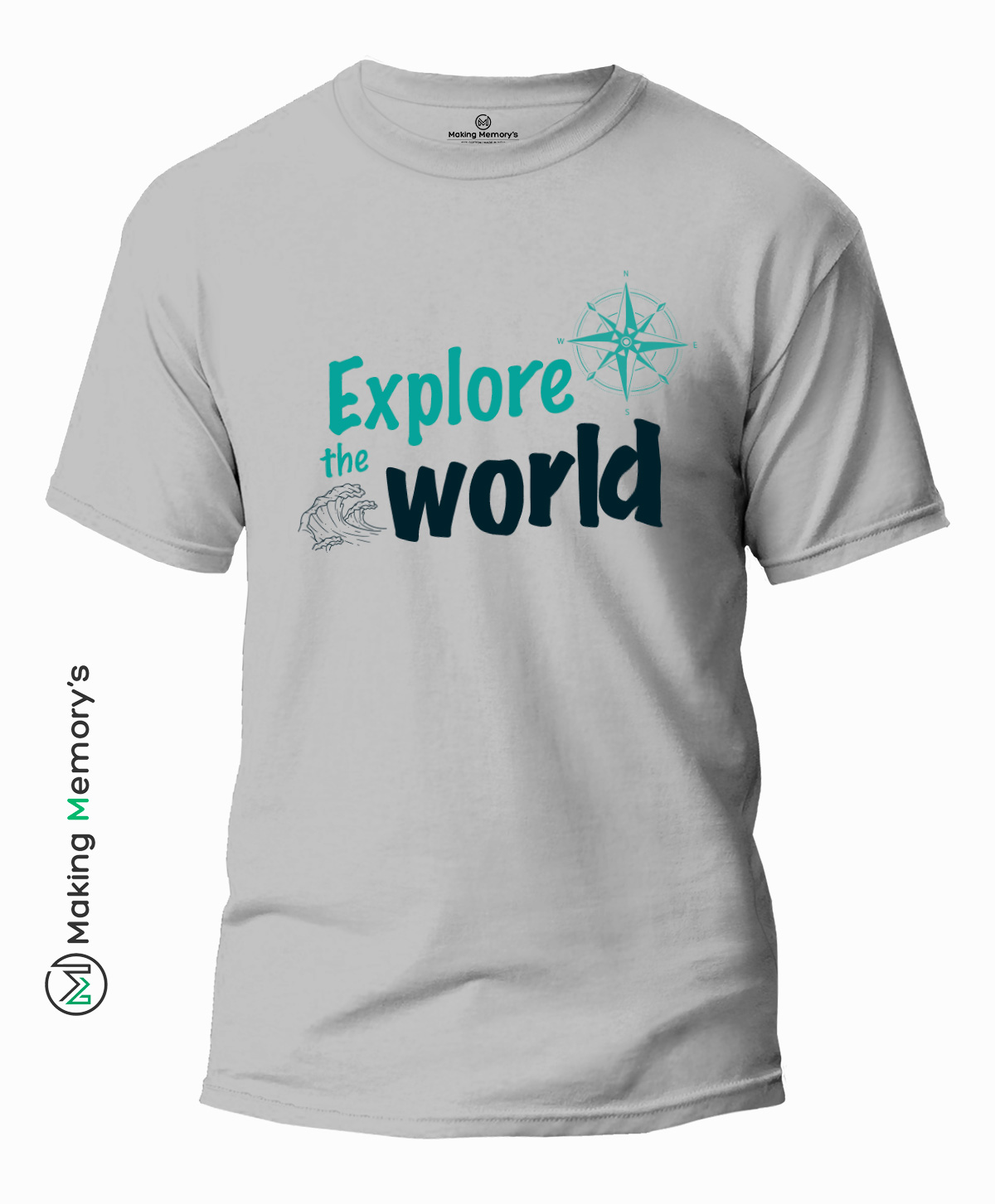 Explore-The-World-Gray-T-Shirt