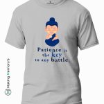 Patience-Is-The-Key-To-Any-Battle-White-T-Shirt