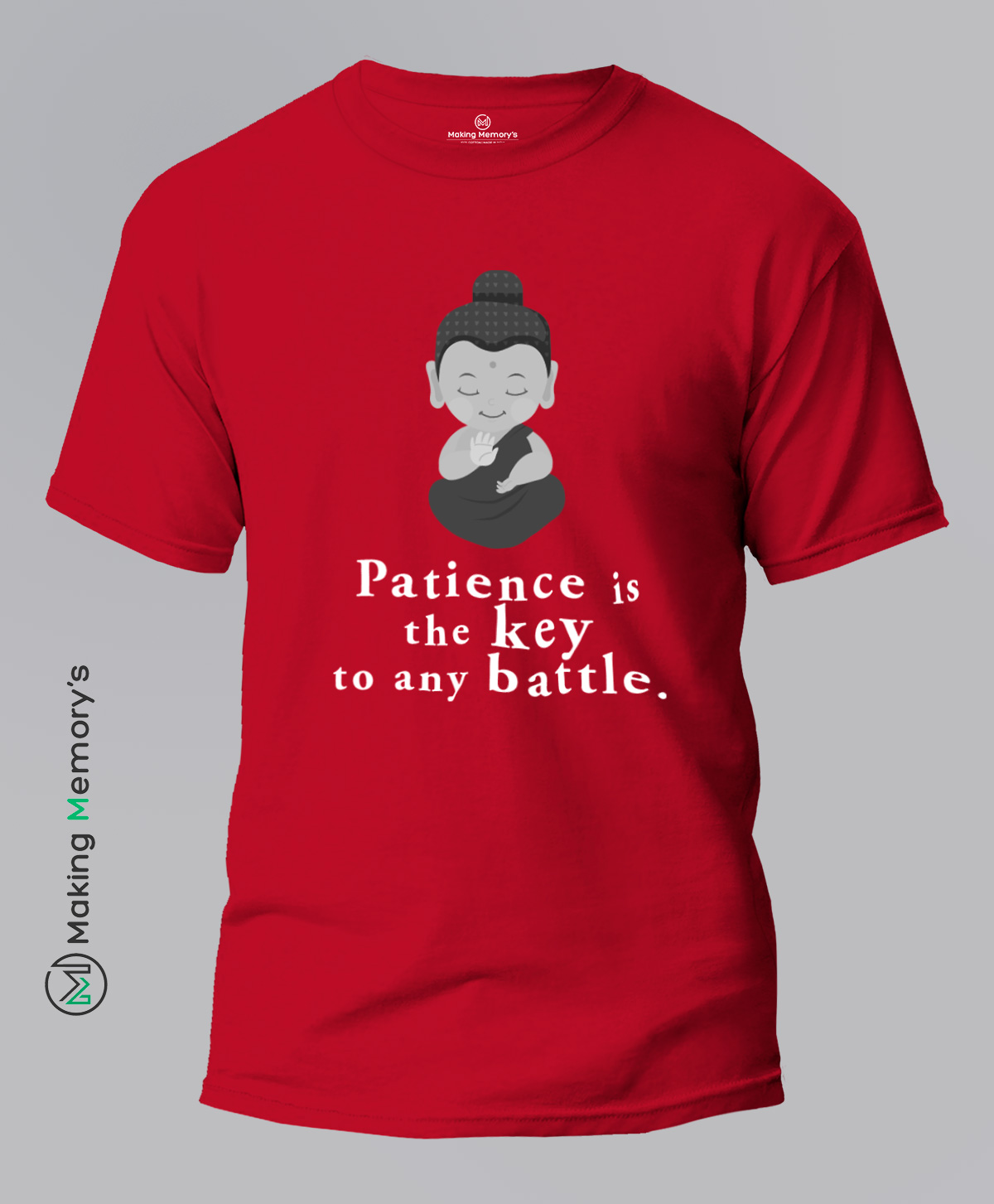 Patience-Is-The-Key-To-Any-Battle-Red-T-Shirt