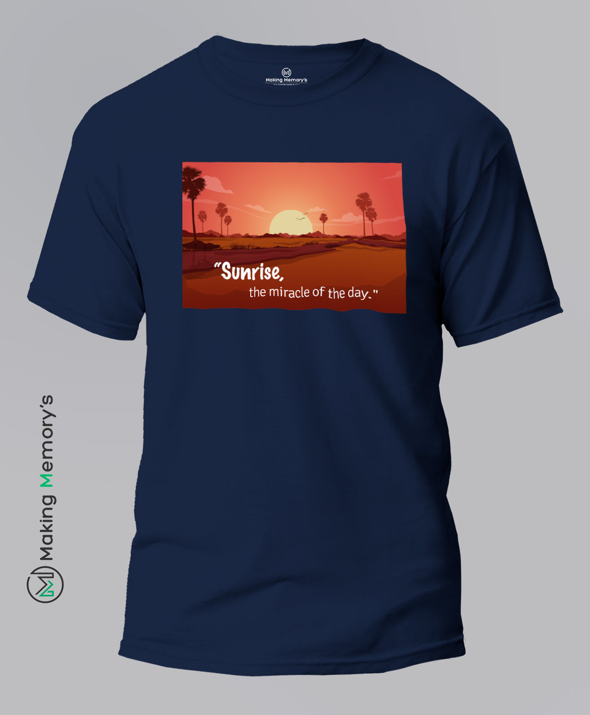 Sunrise-The-Miracle-Of-The-Day-Blue-T-Shirt
