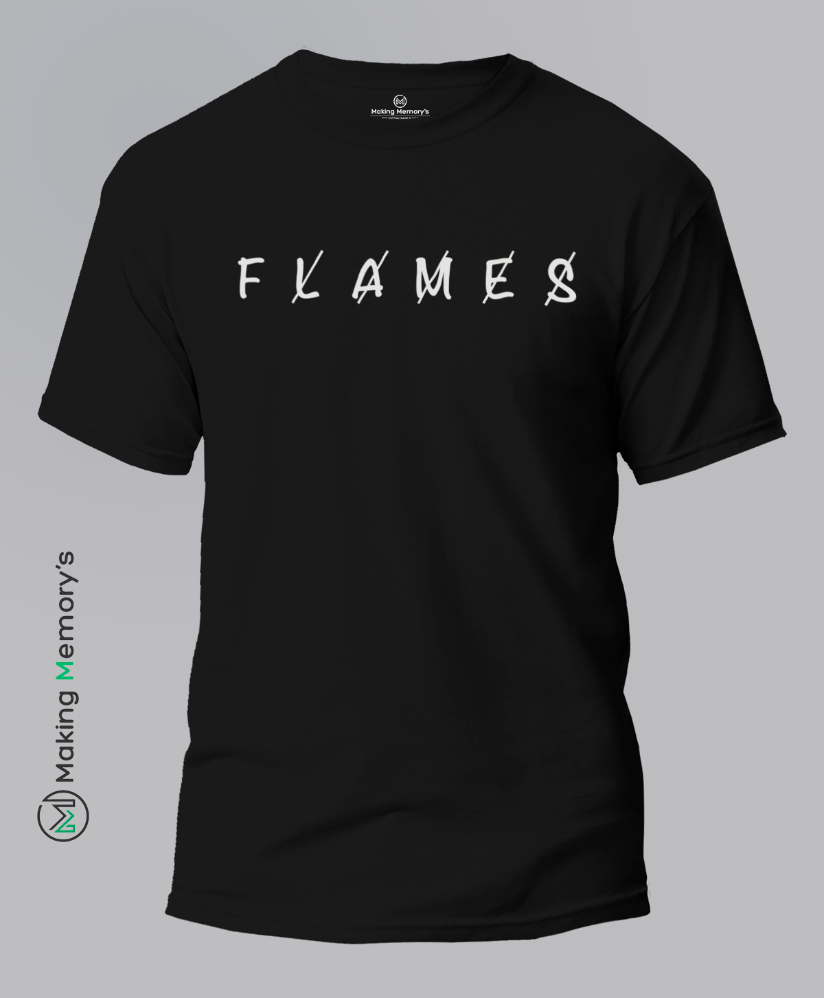Flames-Black-T-Shirt