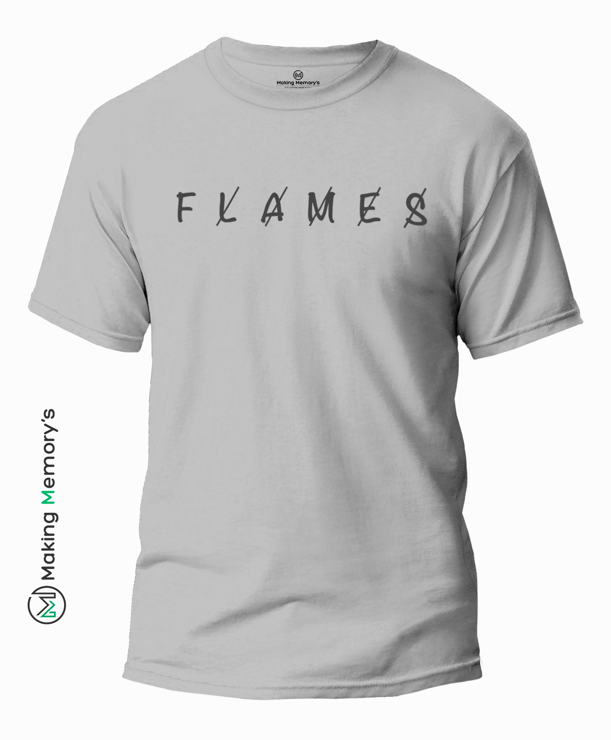 Flames-Gray-T-Shirt