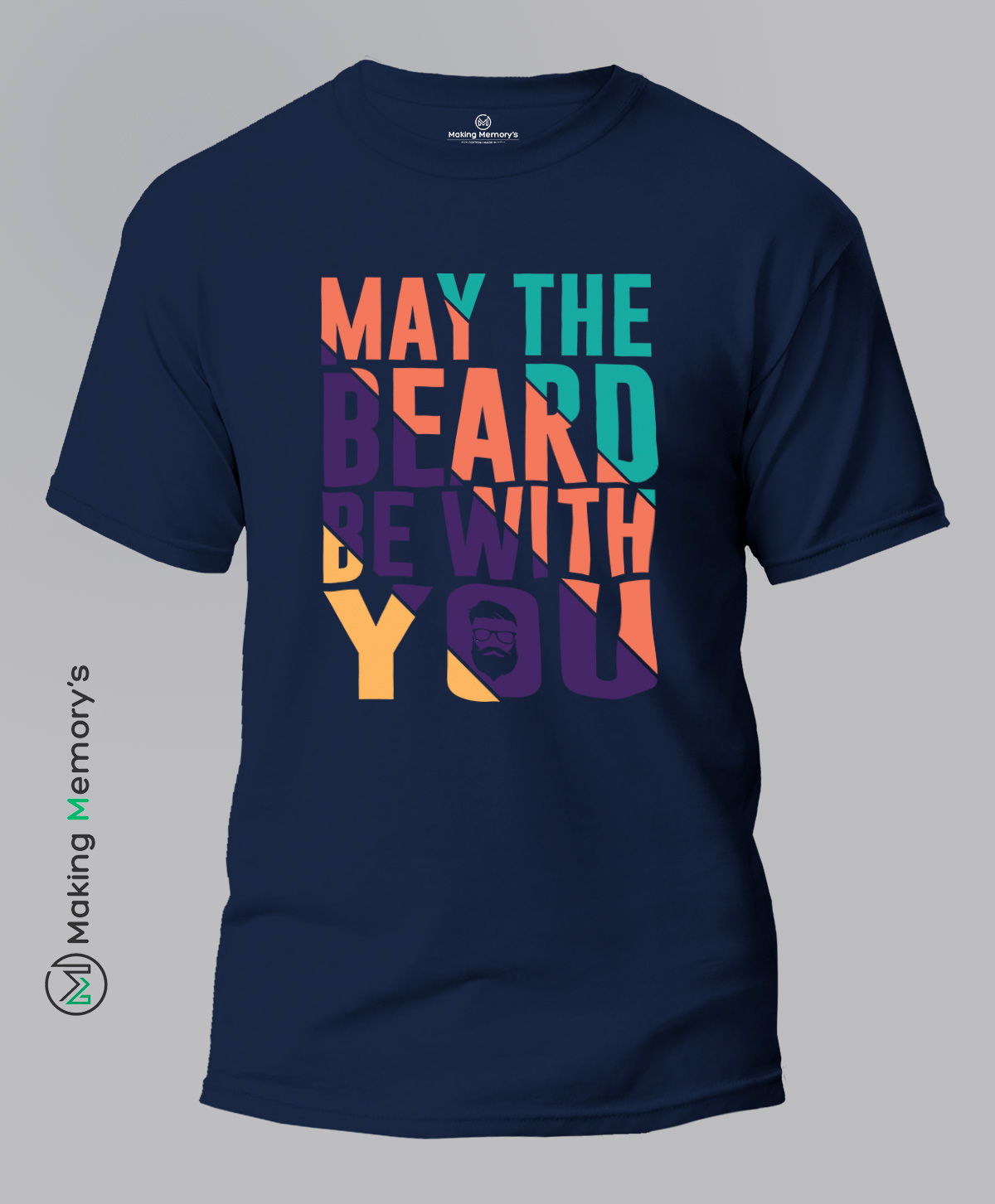 May-The-Beard-Be-With-You-Blue-T-Shirt