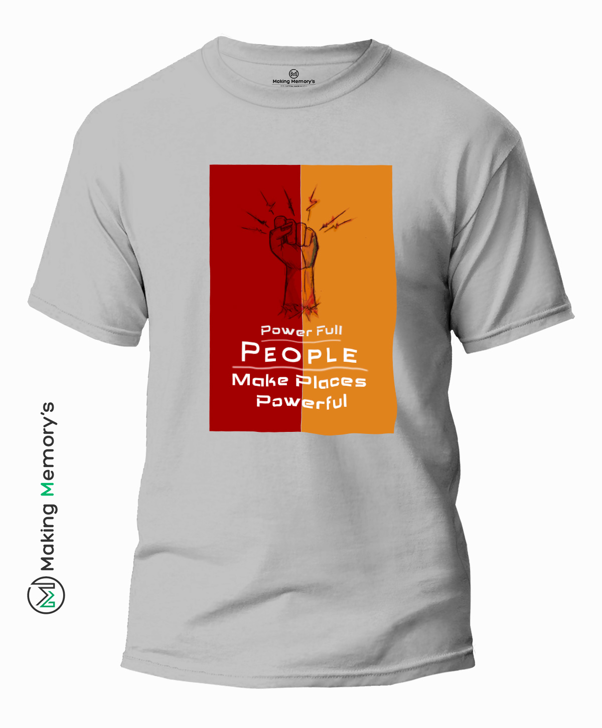 Power-Full-People-Make-Places-Powerful-Gray-T-Shirt