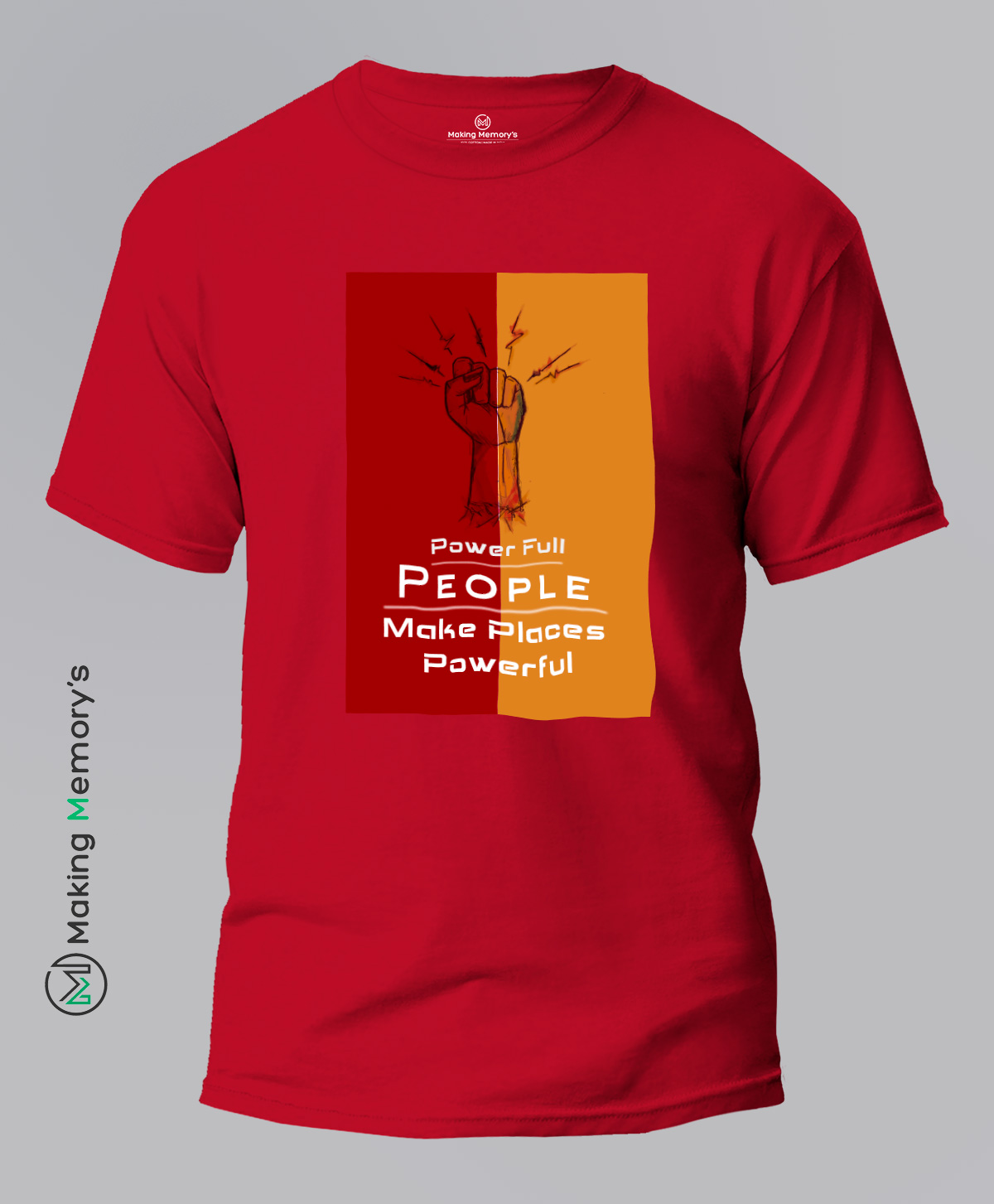 Power-Full-People-Make-Places-Powerful-Red-T-Shirt