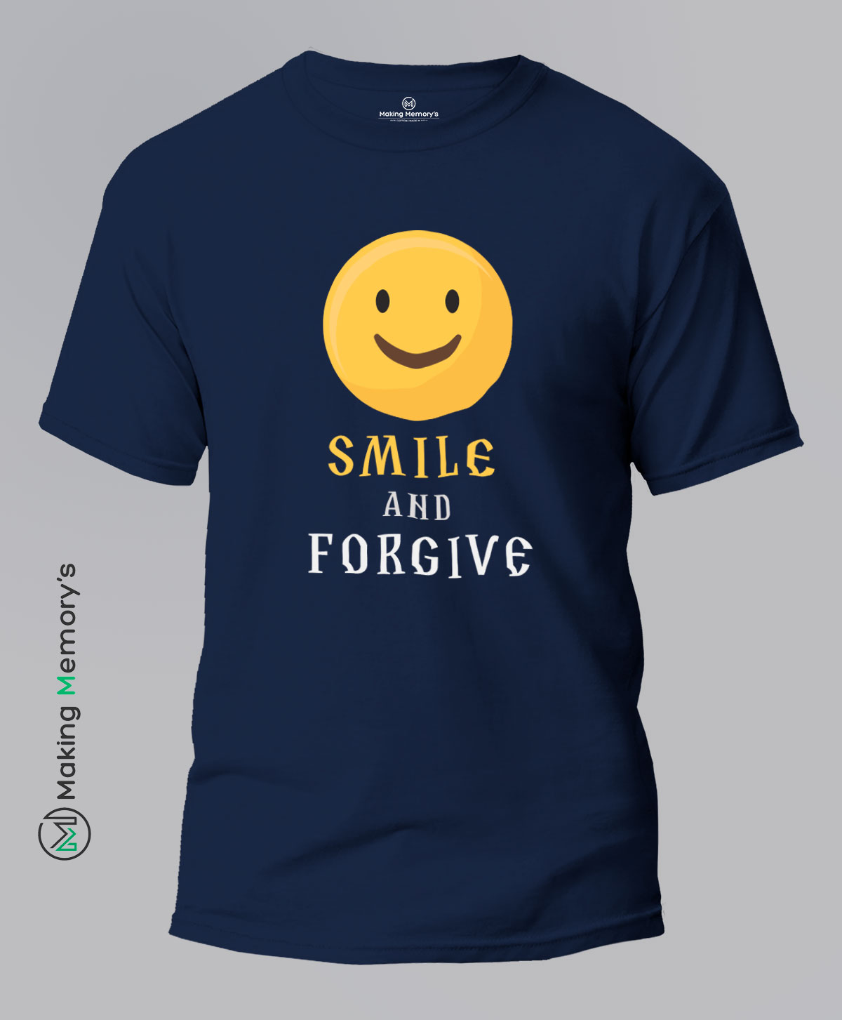 Smile-and-Forgive-Blue-T-Shirt