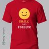 Smile-and-Forgive-Red-T-Shirt