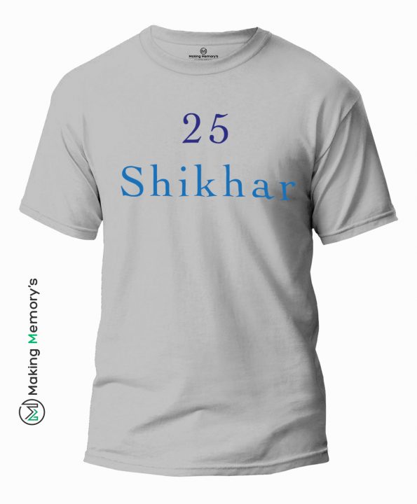 25-Shikhar-IPL-Gray-T-Shirt-Making Memory’s