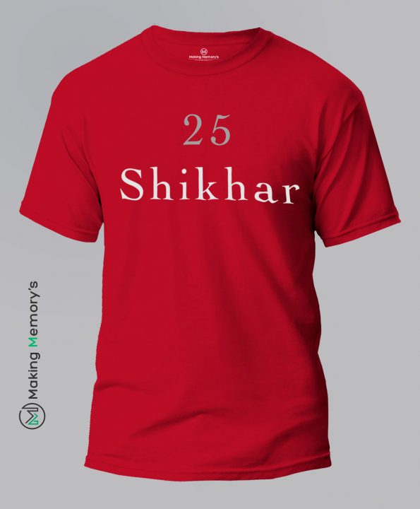 25-Shikhar-IPL-Red-T-Shirt-Making Memory’s