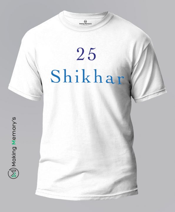 25-Shikhar-IPL-White-T-Shirt-Making Memory’s