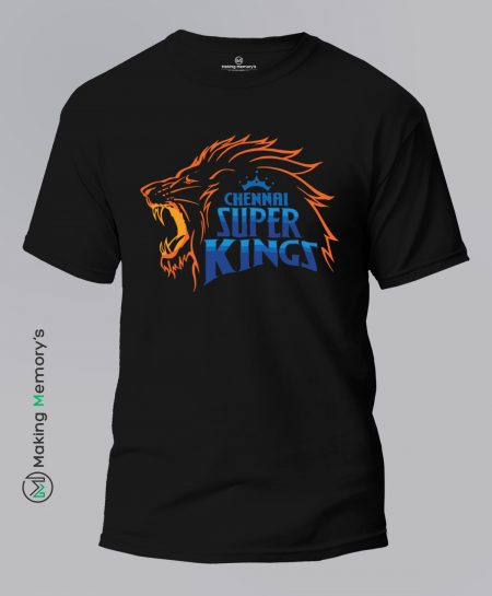 Chennai-Super-Kings-Black-T-Shirt - Making Memory's