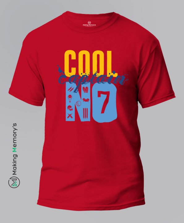 Cool-Captain-No-7-Red-T-Shirt-Making Memory’s