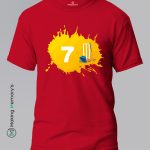 Dhoni-7-Red-T-Shirt