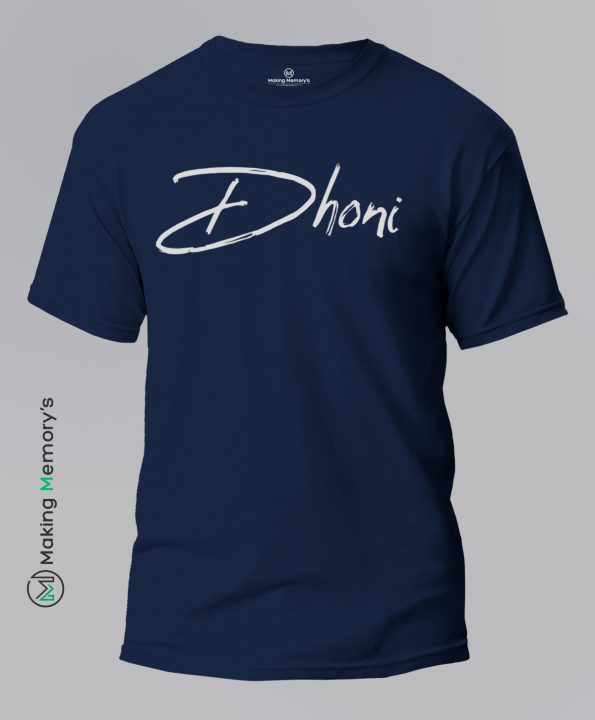 Dhoni-IPL-Blue-T-Shirt-Making Memory’s