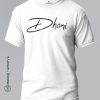 Dhoni-IPL-White-T-Shirt-Making Memory's