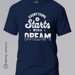 Everything-Starts-With-A-Dream-White-T-Shirt