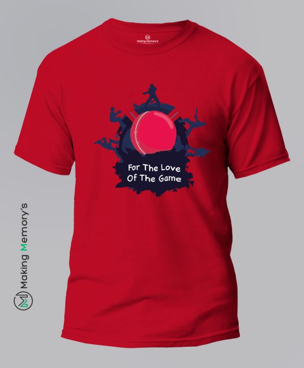 For-The-Love-Of-The-Game-Red-T-Shirt