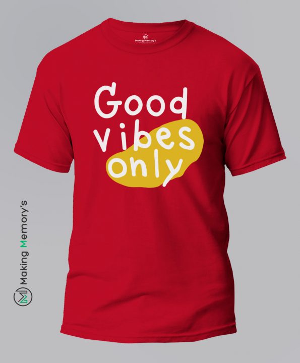 Good-Vibes-Only-Red-T-Shirt