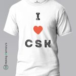 I-Love-CSK-IPL-White-T-Shirt-Making Memory's