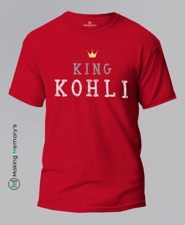 King-Kohli-IPL-Red-T-Shirt-Making Memory’s