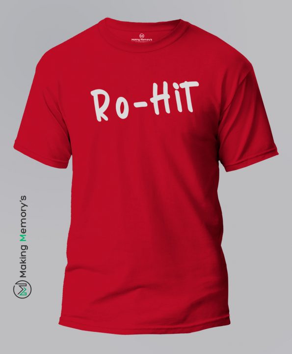 Ro-Hit-IPL-Red-T-Shirt-Making Memory’s