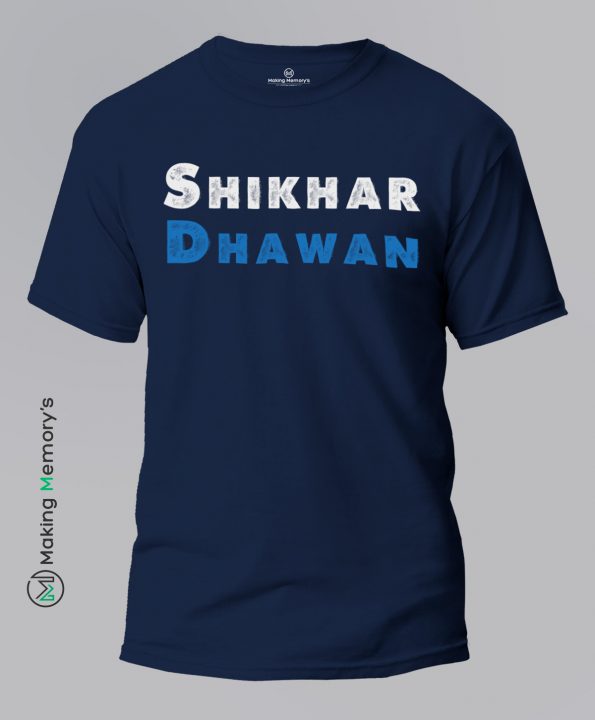 Shikhar-Dhawan-IPL-Blue-T-Shirt-Making Memory’s
