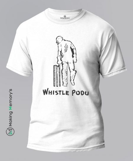 Whistle-Podu-White-T-Shirt - Making Memory's