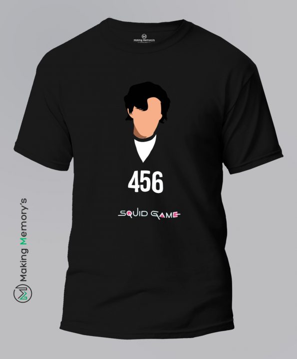 456-Squid-Game-Black-T-Shirt-Making Memory’s