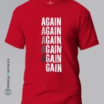 Again-Gain-Red-T-Shirt-Making Memory’s