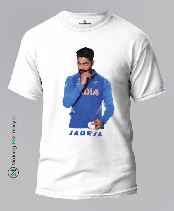 Jadeja-Cricket-White-T-Shirt – Making Memory’s