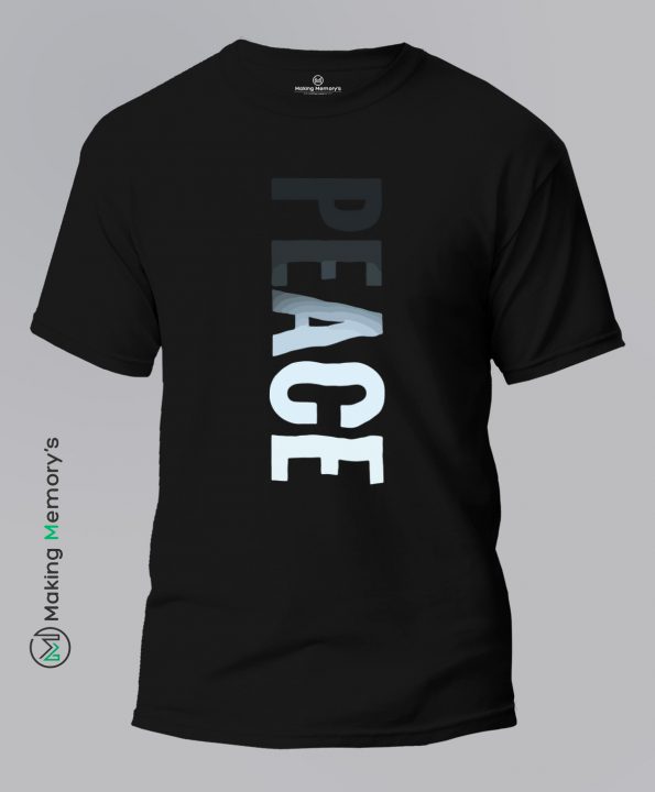 Peace-Black-T-Shirt-Making Memory’s