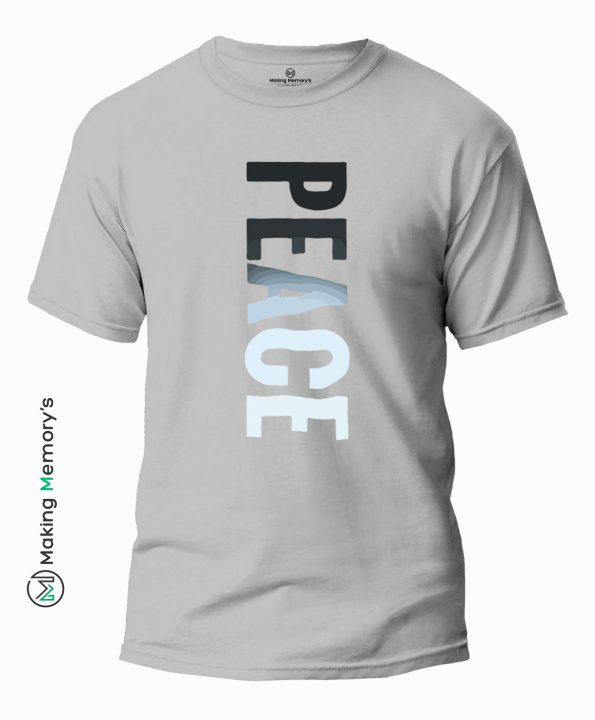 Peace-Gray-T-Shirt-Making Memory’s