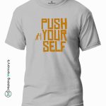 Push-Your-Self-Blue-T-Shirt-Making Memory’s