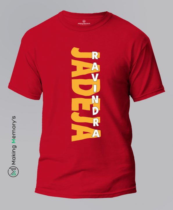 Ravindra-Jadeja-IPL-Red-T-Shirt – Making Memory’s