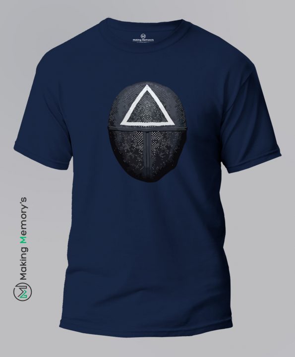Squid-Game-Triangle-Mask-Blue-T-Shirt-Making Memory’s