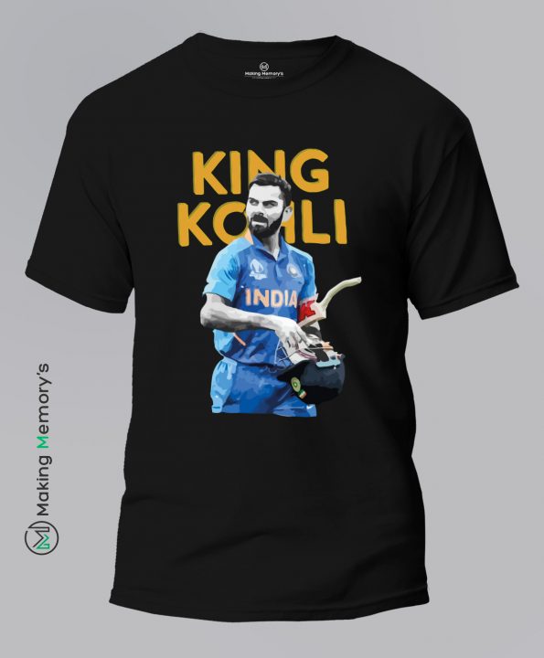 The-King-Kohli-IPL-Black-T-Shirt – Making Memory’s