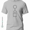 The-Squid-Game-Shapes-Gray-T-Shirt-Making Memory's
