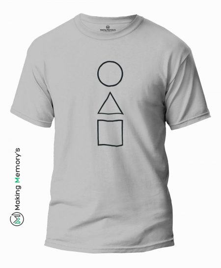 The-Squid-Game-Shapes-Gray-T-Shirt-Making Memory's