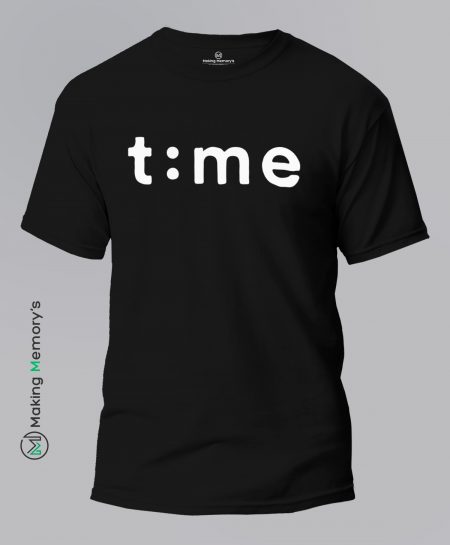 Time-Black-T-Shirt-Making Memory's