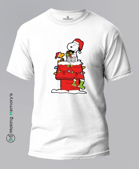 Celebrate-Christmas-White-T-Shirt - Making Memory's