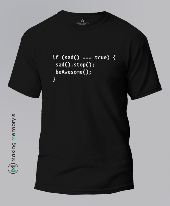 Code-BeAwesome-Black-T-Shirt – Making Memory’s
