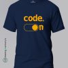 Code-On-Blue-T-Shirt - Making Memory's