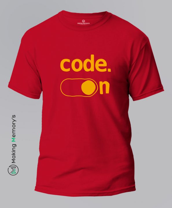 Code-On-Red-T-Shirt – Making Memory’s