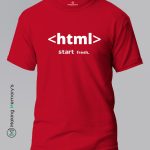 Html-Start-Fresh-Red-T-Shirt – Making Memory’s