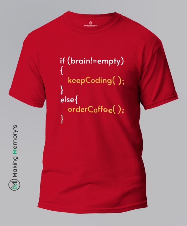 KeepCoding-OrderCoffee-Red-T-Shirt – Making Memory’s