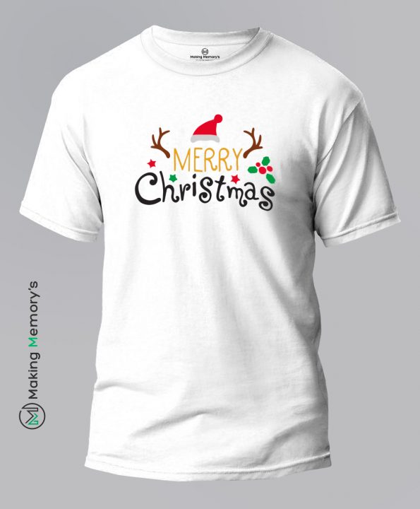 The-Merry-Christmas-White-T-Shirt – Making Memory’s