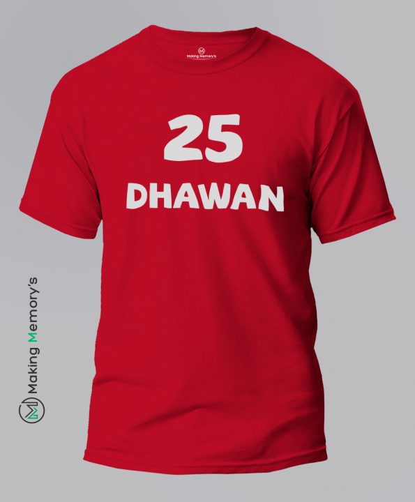25-Dhawan-IPL-Red-T-Shirt-Making Memory's