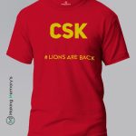 CSK-Lions-Are-Back-Blue-T-Shirt – Making Memory’s