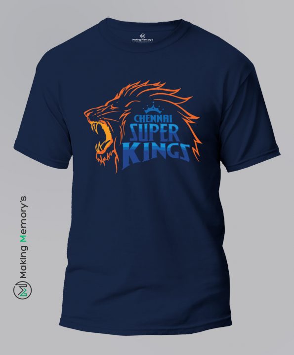 Chennai-Super-Kings-Blue-T-Shirt - Making Memory's